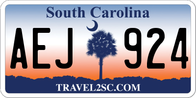 SC license plate AEJ924