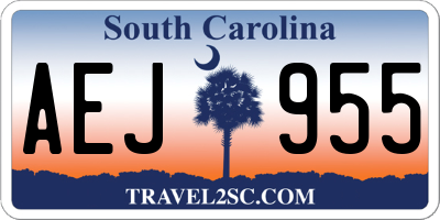 SC license plate AEJ955