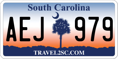 SC license plate AEJ979