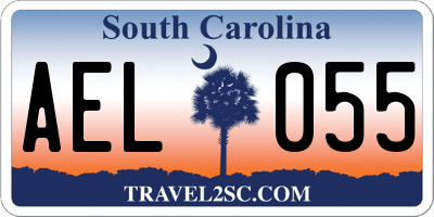 SC license plate AEL055