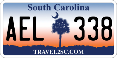 SC license plate AEL338