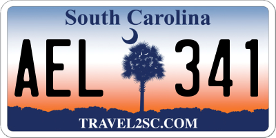 SC license plate AEL341