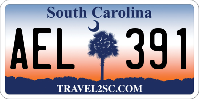 SC license plate AEL391