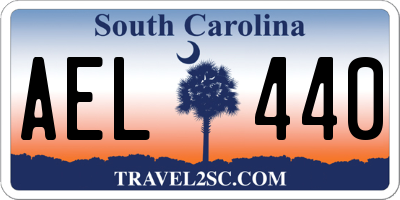 SC license plate AEL440