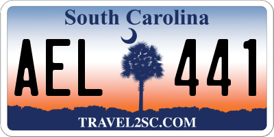SC license plate AEL441