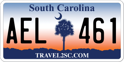 SC license plate AEL461