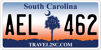 SC license plate AEL462
