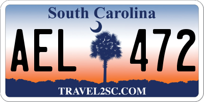 SC license plate AEL472