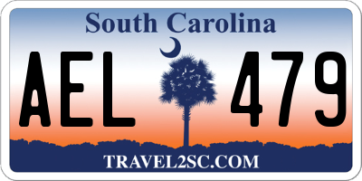 SC license plate AEL479