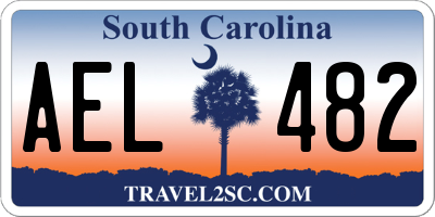 SC license plate AEL482