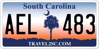 SC license plate AEL483