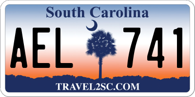 SC license plate AEL741