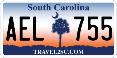 SC license plate AEL755