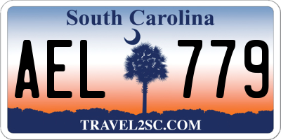 SC license plate AEL779