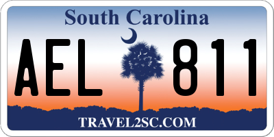 SC license plate AEL811
