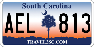 SC license plate AEL813