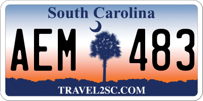 SC license plate AEM483