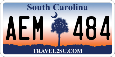 SC license plate AEM484