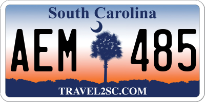 SC license plate AEM485
