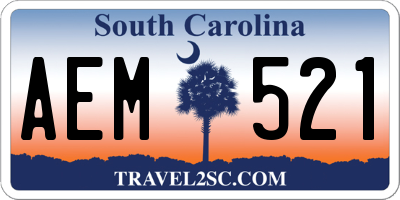 SC license plate AEM521