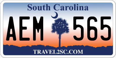 SC license plate AEM565