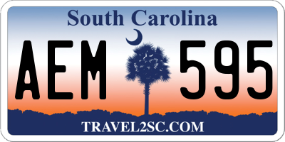 SC license plate AEM595