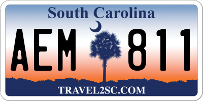 SC license plate AEM811