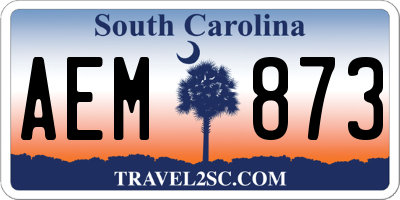 SC license plate AEM873
