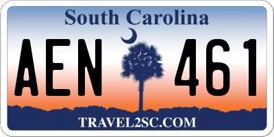 SC license plate AEN461