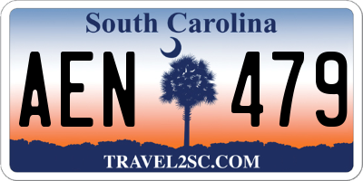 SC license plate AEN479