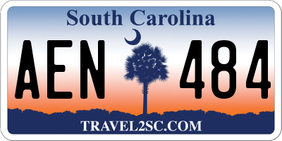 SC license plate AEN484