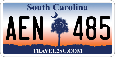 SC license plate AEN485