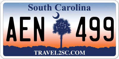 SC license plate AEN499