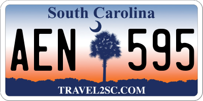 SC license plate AEN595