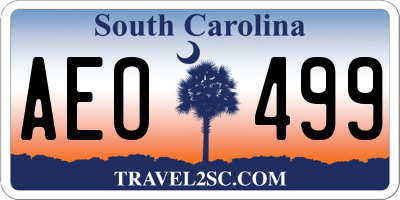 SC license plate AEO499