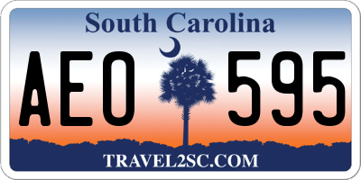 SC license plate AEO595