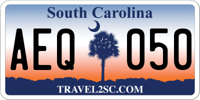 SC license plate AEQ050