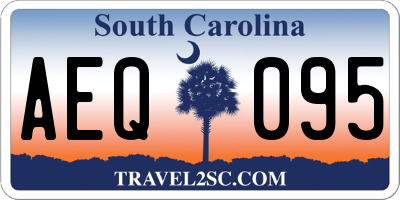 SC license plate AEQ095