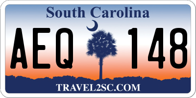 SC license plate AEQ148