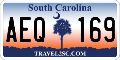 SC license plate AEQ169