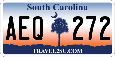 SC license plate AEQ272