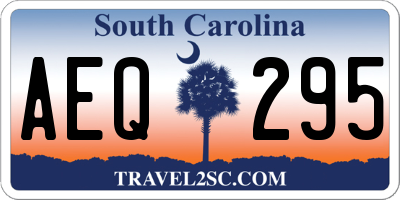 SC license plate AEQ295