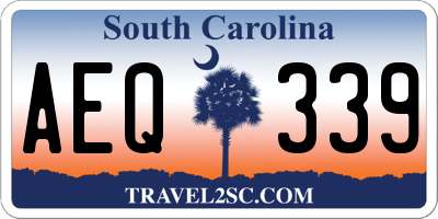 SC license plate AEQ339