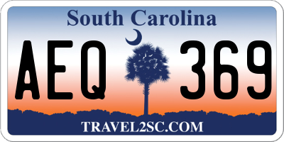 SC license plate AEQ369