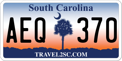 SC license plate AEQ370