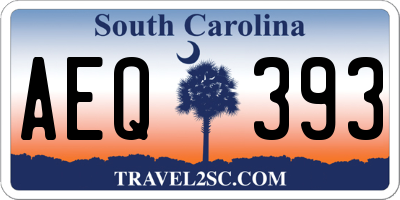 SC license plate AEQ393