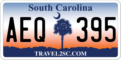 SC license plate AEQ395