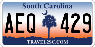 SC license plate AEQ429