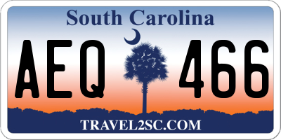 SC license plate AEQ466
