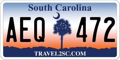 SC license plate AEQ472